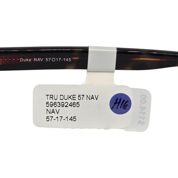 True Religion Duke NAV Eyeglass Frames 57-17-145 Navy Tortoise Rectangle Men’s - Picture 8 of 8